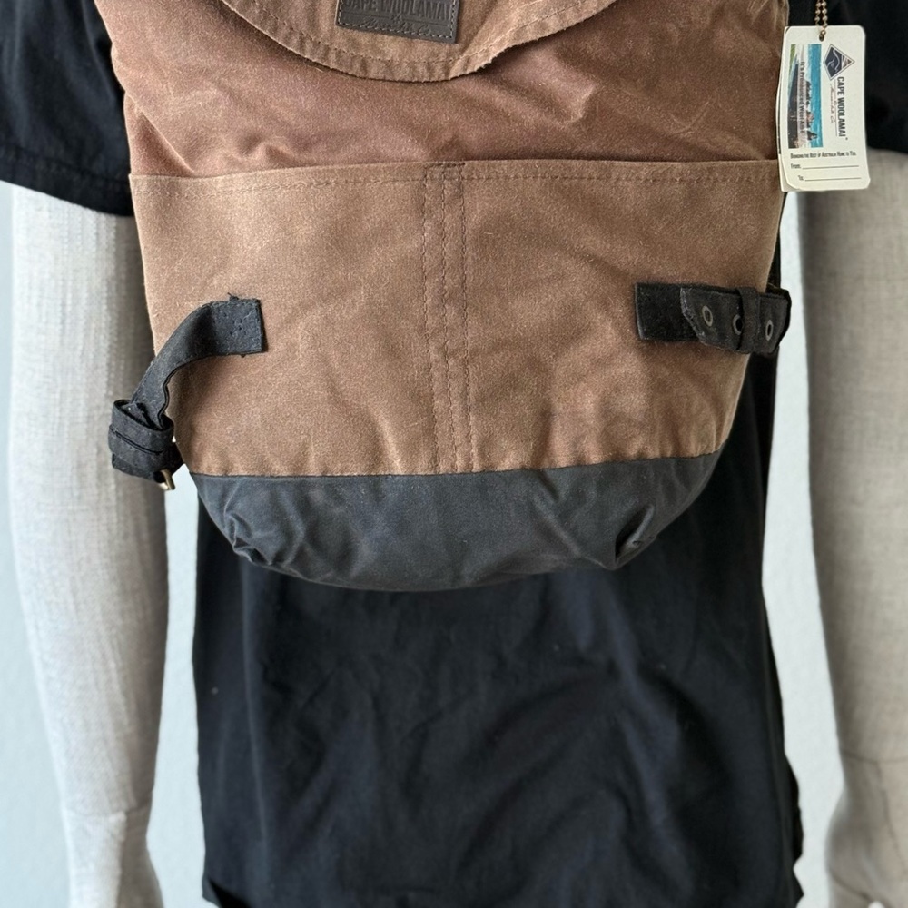 Brown and Black Backpack